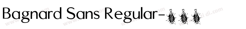 Bagnard Sans Regular字体转换